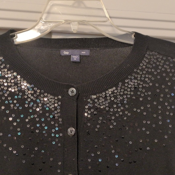 Gap Black Cardigan With Sequin Detail - Picture 2 of 9